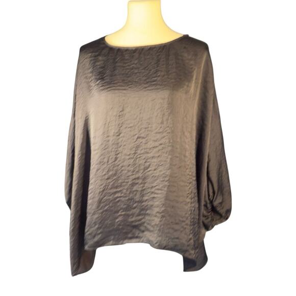 MICHAEL Michael Kors black oversized blouse size large - Picture 2 of 8